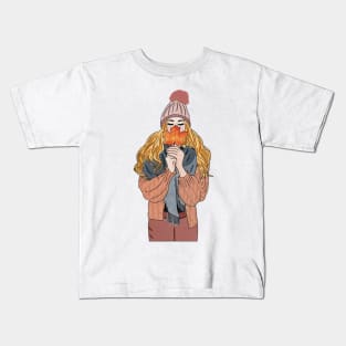 Fall girl Kids T-Shirt